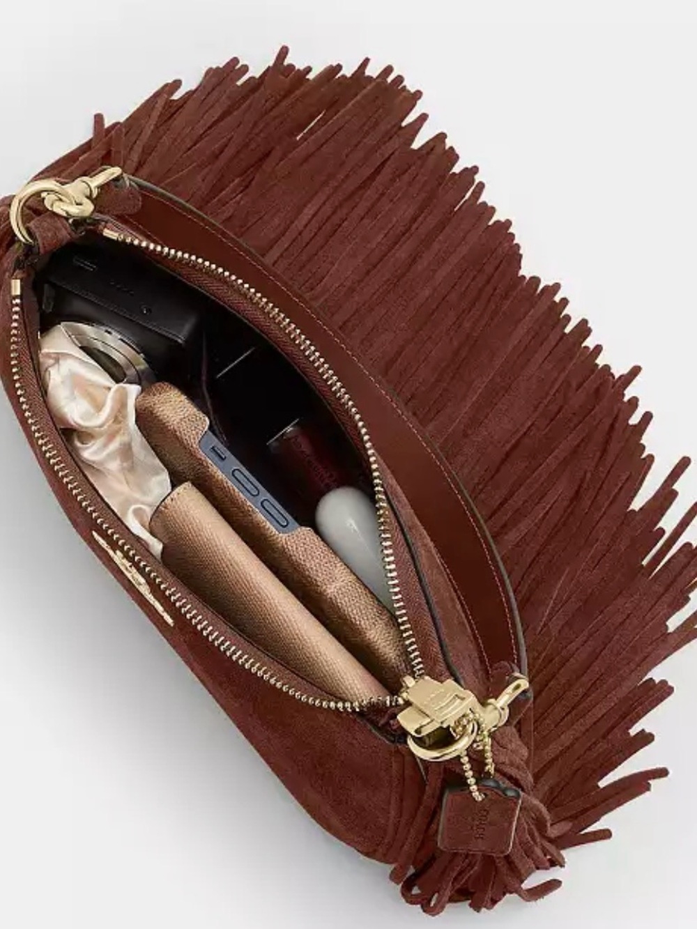 Coach Fringe Suede Teri Bag - New - Picture 2 of 10